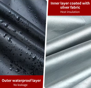 Подгонянный сверхпрочный водонепроницаемый чехол для мотоцикла 190T с пыленепроницаемым рисунком 210D Оксфорд УФ-защита для мотоцикла наружного хранения - Product Image 5