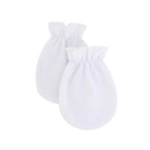 ถุงมือผ้าฝ้ายเนื้อนุ่มสำหรับเด็กทารกในฤดูหนาวถุงมือสีทึบสำหรับทารกแรกเกิด - Product Image 4