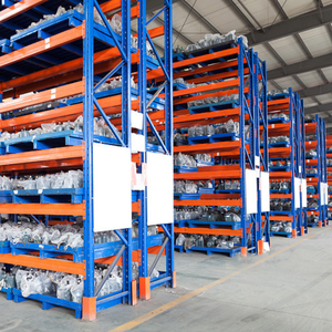 Prateleiras de Armazenamento Industriais Ajustáveis de 5 Camadas, Estrutura de Aço Durável com Revestimento em Pó, <span class=keywords><strong>Rack</strong></span> de Palete Sem Parafuso para Oficina e Garagem - Product Image 4