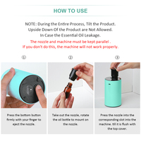 Diffuseur d'huiles essentielles portable sans fil rechargeable HIITII pour voiture, 10 ml, sans eau, avec technologie de nébulisation
