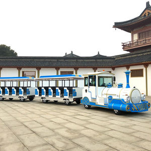 Attraction touristique terre dotto type de carburant diesel grande visite touristique sans piste route effet de vapeur tour en train pour adulte en vente - Product Image 2