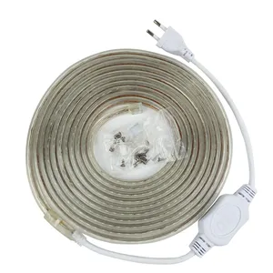 AC 220V SMD2835 120LEDs Waterproof IP67 LED STRIP 5Meters Rell High Voltage Input Warm White Led Strip Light KIT