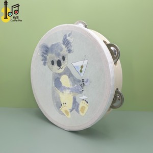 Venta al por mayor de instrumentos musicales percusión UV etiqueta adhesiva personalizada <span class=keywords><strong>pandereta</strong></span> para niños fiesta regalo de <span class=keywords><strong>Navidad</strong></span> <span class=keywords><strong>pandereta</strong></span> de mano - Product Image 3