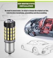 JIACHI t4w t6w Ba9S 12V luz de xenón CANbus lateral con lente luz de enfoque CANbus fuerte 54led 3014smd chip led bombillas de coche