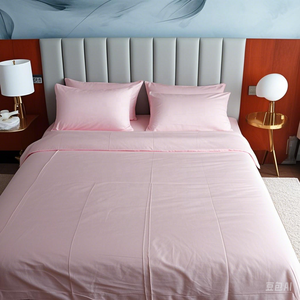 Customized Luxury Hotel Bedding Set 100% Cotton Deep Pocket with 2 Pillow Shams Plain <strong>Floral</strong> Pattern <strong>Fitted</strong> <strong>Sheet</strong> for Home Use - Product Image 1