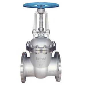 SONGO DN100 4 Inci ANSI 150LB Batang Naik Baja Nirkarat 304 Roda Tangan Flange Gate Valve Metal Seat Gate Valve