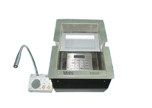 Canal de fenêtre d'argent de fente de reçu de caisse enregistreuse inoxydable de banque avec le clavier d'interphone - Product Image 2