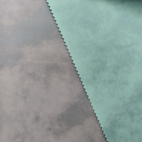 Fabricant chinois de tissu en cuir synthétique PU fin, avec support tricoté, anti-moisissure, résistant à l'abrasion, 110 GSM, pour manteaux et vestes