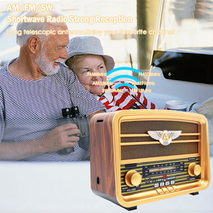 Caja de Música Antigua de Madera con Sonido de Alta Calidad, Diseño Único, Radio FM/AM/SW de 3 Bandas, Altavoz de Madera Recargable con Bluetooth, Reproductor <span class=keywords><strong>MP3</strong></span>, USB/TF, Radio Retro Vintage - Product Image 5