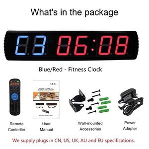 Interior grande 4 pulgadas 6 dígitos LED cuenta regresiva intervalo Digital gimnasio temporizador ejercicio <span class=keywords><strong>Tabata</strong></span> Fitness Countup <span class=keywords><strong>cronómetro</strong></span> reloj - Product Image 4