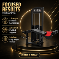 Équipement de musculation pour la gym : Machine à curls des jambes couchée à sélection de charge par pignon pour l'entraînement des jambes