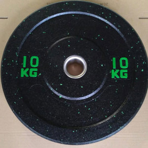 OKPRO suministro de fábrica logotipo personalizado Fitness Color 5KG 10KG 15KG 20KG 25KG Placa de barra discos miga Placa de parachoques de goma - Product Image 1