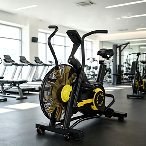 Bicicleta estática adaptable para varias personas, con altura ajustable, ventilador, para diferentes usuarios, gimnasio interior, casa, fitness aeróbico, ciclismo. - Product Image 4