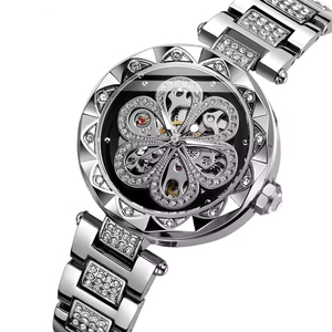 Best-Selling Gift Women's Fully Automatic <b>Mechanical</b> <b>Watch</b> Sapphire Crystal Alloy Case Folding Clasp-Stylish Stainless Steel - Product Image 2