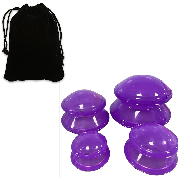 Ventouses violettes avec sac