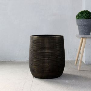 Macetas de Jardín Ovaladas de Hormigón de Gran Tamaño, Macetas para Plantas de Interior y Exterior - Product Image 3