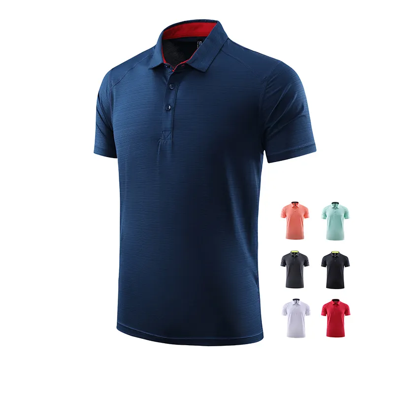 Custom logo unisex comfortable quick dry mens polyester spandex golf polo shirt