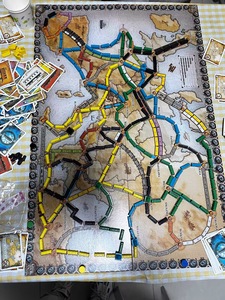 Jeu de société de <span class=keywords><strong>voyage</strong></span> ferroviaire : Billets de <span class=keywords><strong>train</strong></span> autour du monde – Jeu éducatif de géographie pour la famille, les parents, les enfants et les couples – Amusez-vous à jouer - Product Image 6