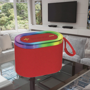 Vente directe d'usine Mini haut-parleur sans fil portable LED 10W avec lumière clignotante LED - Product Image 5