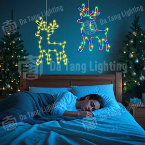 ไฟประดับตกแต่งคริสต์มาสสีสันสดใสสำหรับตกแต่งสวนกลางแจ้งและงานอีเว้นท์ - Product Image 4