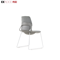 Nouvelle chaise moderne de formation de salon adulte de restaurant dinant la chaise du visiteur pp avec le cadre en acier de jambe