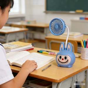 Ventilador de Escritorio en Oferta, Venta Directa de Fábrica, Ventilador Recargable Bubu Personalizado de 250 mAh y 1 Velocidad - Product Image 3