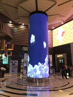 Pantalla OLED P2.5 Flexible de Fabricación Original, Pantalla Curva Suave de Gran Formato para Publicidad, Video Wall para Interiores