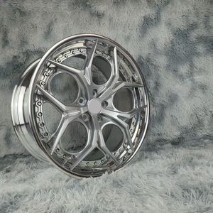 Xinlin 2 pièces en chrome forgé pour <span class=keywords><strong>Corvette</strong></span> Série 4 <span class=keywords><strong>5</strong></span> M2 M3 E46 F30 Audi RS4 RS6 18 19 20 21 22 pouces, jantes concaves profondes - Product Image 5