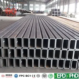 ASTM A 500 GR B Black Steel Profiles Metal Tube Carbon Welded Pipe Rectangular Hollow Section For Building Material