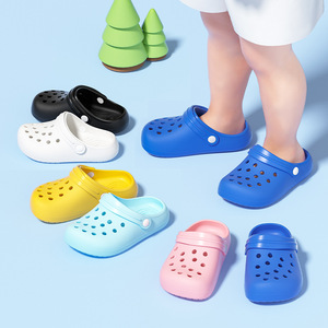 Sandales de jardin en EVA unisexes de taille américaine C1 avec logo personnalisé, sabots pour enfants de 10.5cm, chaussures d'été pour enfants - Product Image 2