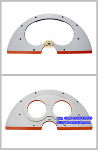 Plaque <span class=keywords><strong>de</strong></span> base pour <span class=keywords><strong>pompe</strong></span> à béton Schwing 10074769 en acier C45 pour insert anti-usure 8 pouces DN200/9 pouces DN230 - Product Image 2