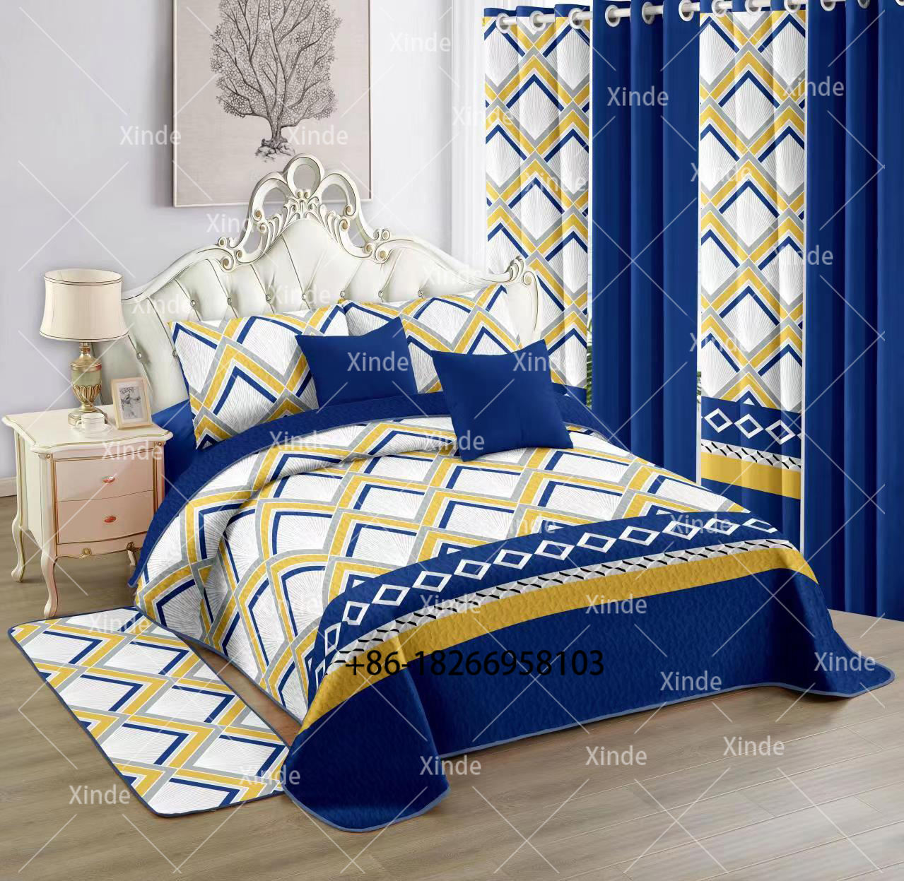 Elegant Blue Bedroom Sets - Stylish \u0026 Luxurious Furniture, image size:1279x1247
