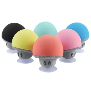Wholesale Christmas Gifts Portable Shower Waterproof Speaker Mushroom Mini Wireless Speaker With Box