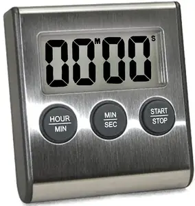 Temporizador digital com anel de 99 minutos de contagem regressiva, da cozinha quadrada