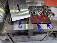 Friteuse électrique à pression en acier inoxydable haute productivité, nouvel équipement industriel pour poulet et frites