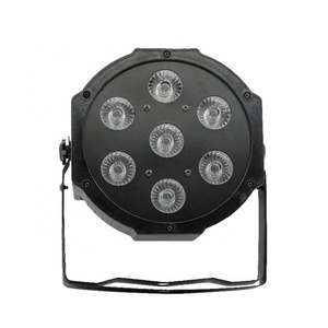 AICPOSE 7x12w RGBW 4 en 1 Foco Plano LED para Discoteca, Boda, Fiesta, 7 Luces LED Par - Product Image 1