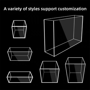 علبة عرض مكعبة من الأكريليك الشفاف بألوان مخصصة مع خدمة القطع، حماية ضد الغبار للمقتنيات والتماثيل والألعاب - Product Image 4