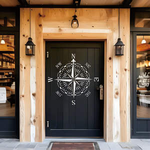 Plantillas de Brújula para Pintar <span class=keywords><strong>en</strong></span> Madera, Paredes, <span class=keywords><strong>Tela</strong></span>, Aerógrafo y Más |   Plantilla de Mylar Reutilizable de 11.8 x 11.8 Pulgadas - Product Image 6