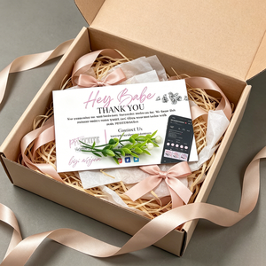 Tarjetas de Agradecimiento con Código de <span class=keywords><strong>Descuento</strong></span> e Información de Contacto, Impresión a Todo Color Personalizada, para Joyería y Pequeñas Marcas de Moda - Product Image 3
