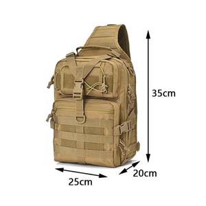 DF100 Outdoor CP Camoflage Coyote Brown Tactical shoulder Sling <b>Backpack</b> cross chest side shoulder carry <b>mini</b> travel bags - Product Image 3