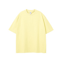Camiseta Casual Lisa de Alta Calidad 275g, Camisetas de Algodón Personalizadas DTG al por Mayor, Camiseta de Color Sólido con Estampado Personalizado, Corte Holgado para Hombre