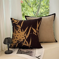 Bantal Hias Vintage Artist & Sarung Bantal Katun, Sarung Bantal Dekoratif, Sisipan Bantal Sofa Chenille Lumbar