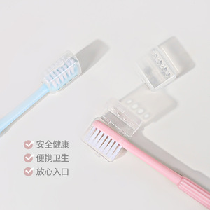 Lot de 8 brosses à dents de voyage à tête petite et souple avec capuchon de protection pour adultes, couples, usage domestique et diffusion en direct - Product Image 2