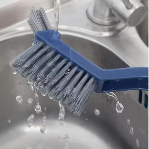 Cepillo multiusos para limpiar juntas de azulejos de baño, cepillo para limpiar ranuras de ventanas, cepillo manual para limpiar esquinas de paredes del hogar, herramienta de cocina - Product Image 3