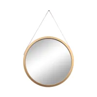 Kaca Dinding Tanpa Bingkai Oval Bulat, untuk Dekorasi Cermin Dekoratif Jendela Bundar dengan Bingkai Plastik