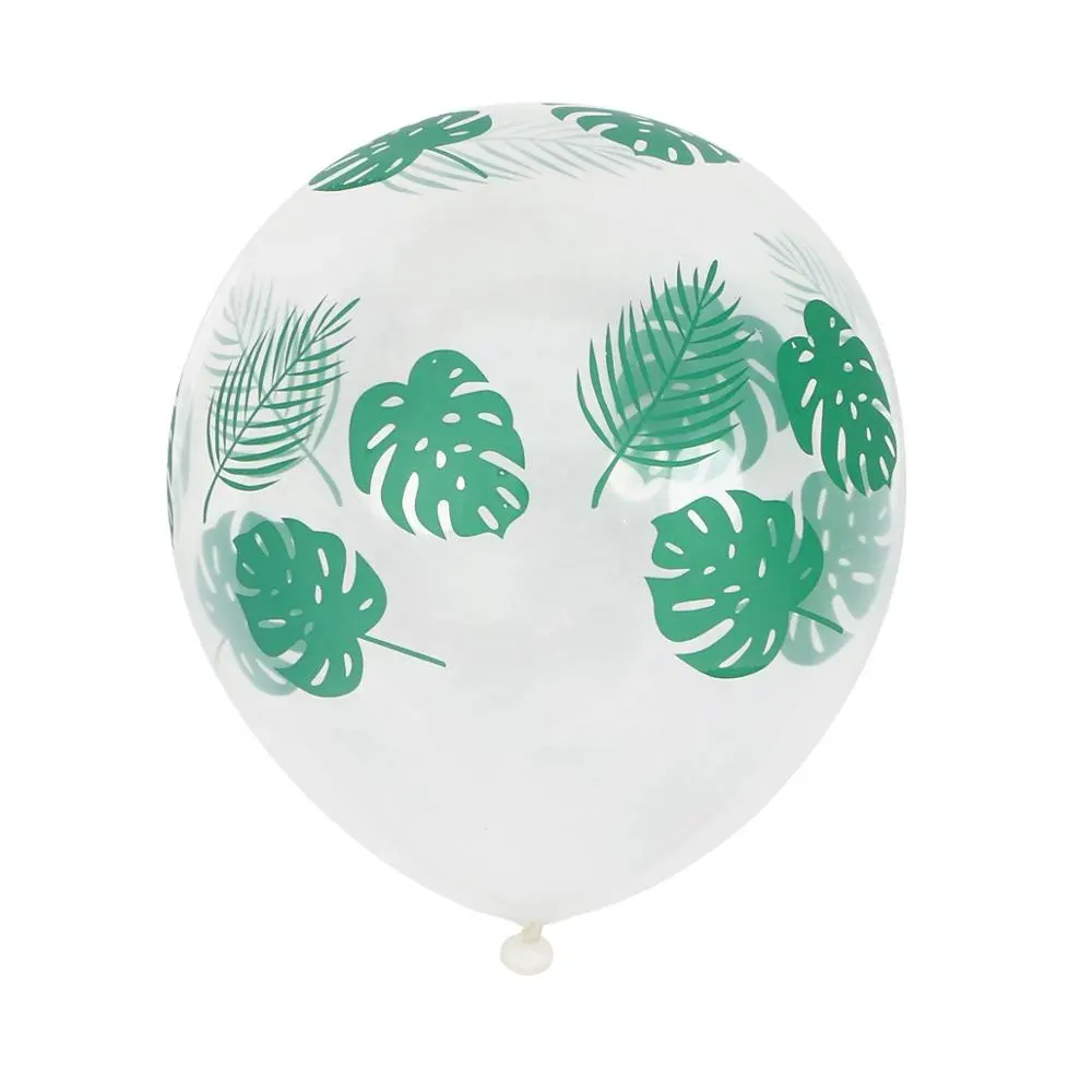 Cymylar 12inch2. 8g Transparante Turtle Leaf Latex Ballonnen Palm Blad Ballonnen Verjaardagsfeestje Gunsten Zomer Party Decoratie