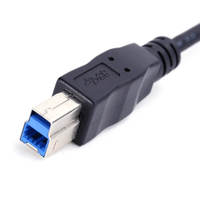 Câble USB 3.0 Type C vers USB B 5 Gbit/s, USB-C Mâle vers USB-B Mâle, Synchronisation des Données, Protection Anti-Pression Moulée, Plaqué Or