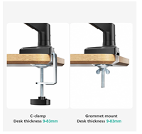 Soporte de monitor de mesa individual universal para soporte de monitor LCD de 14 ''-32''