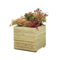 Nouveaux pots de fleurs/plantes d'intérieur et d'extérieur de haute qualité, durables, en bois d'acacia du Vietnam, certifiés FSC, écologiques, de la marque Top Minh Phuoc.