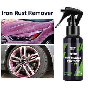 HGKJ <span class=keywords><strong>Peinture</strong></span> de <span class=keywords><strong>voiture</strong></span> et particules de fer de roue Poudre antirouille et dépoussiéreur Auto Jante Métal Spray de nettoyage multi-usages - Product Image 2